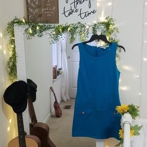 Blue Mod Bodycon Dress
